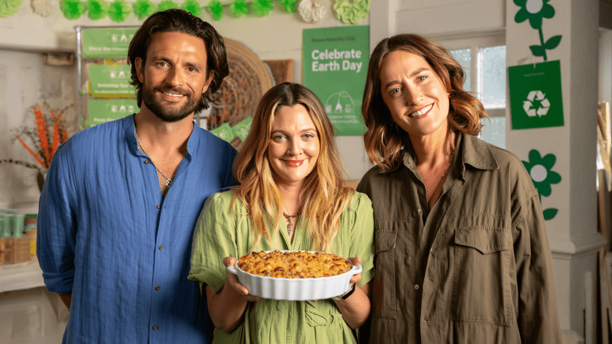 Drew Barrymore Advocates for Sustainable Living with Comedy Duo This Earth Day